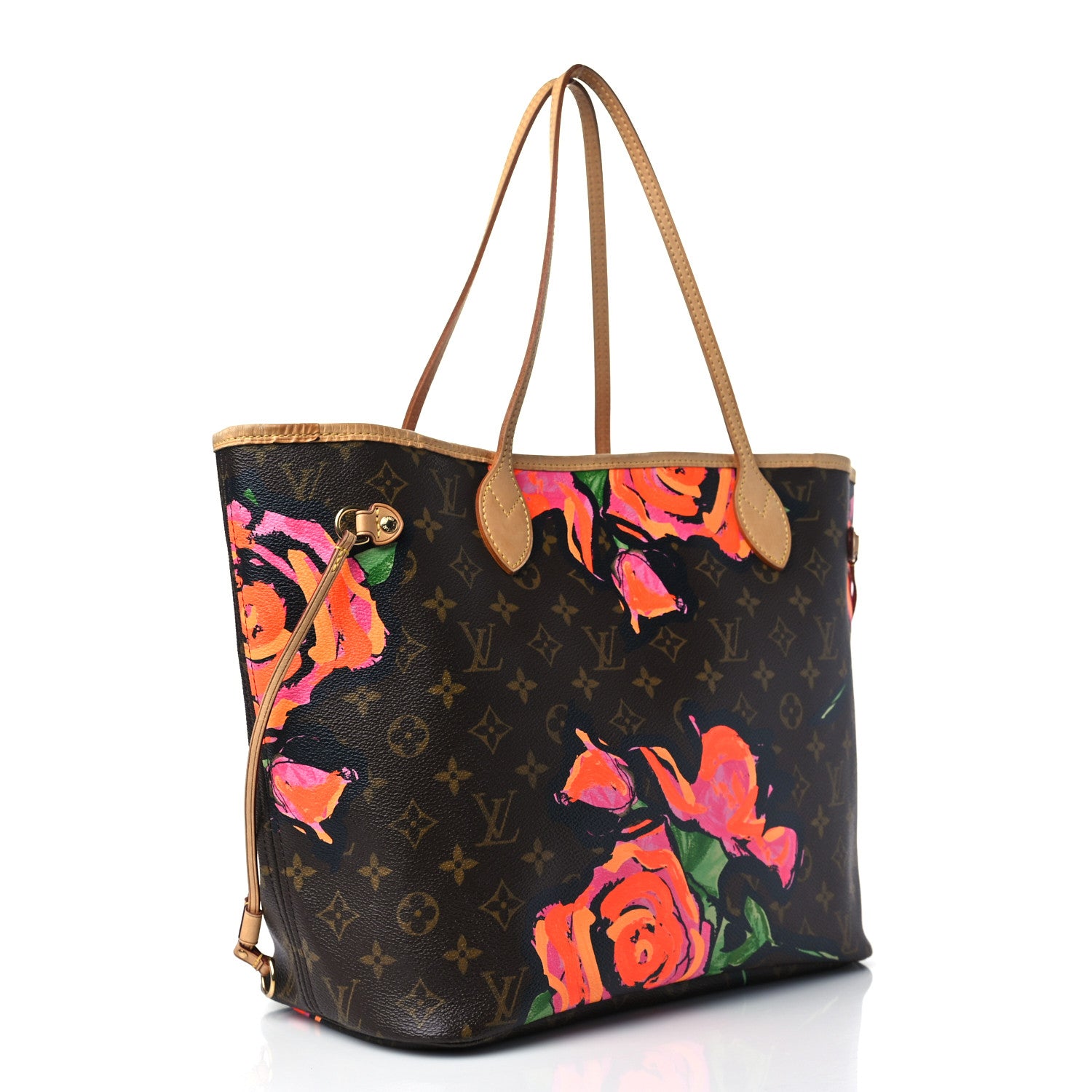 Louis Vuitton Monogram Roses Neverfull MM 3 of 6