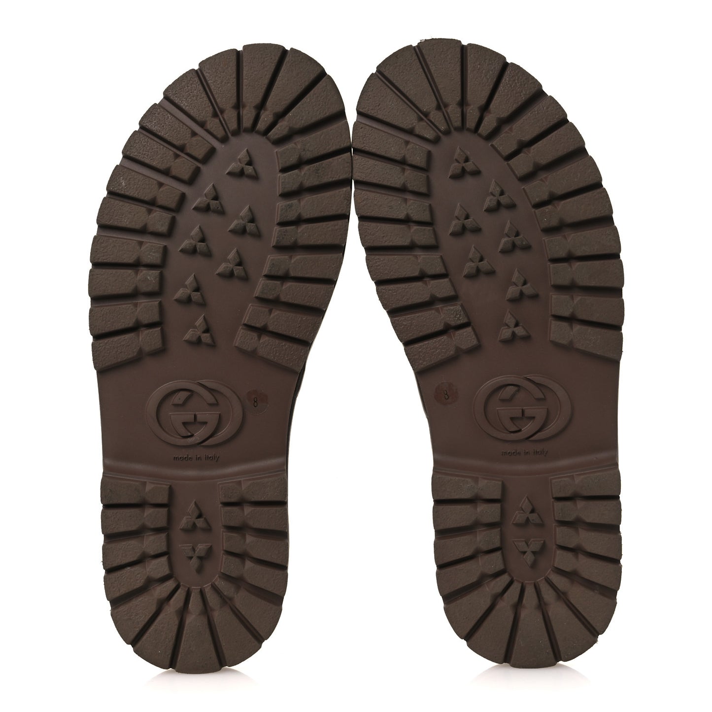 GG Supreme Monogram Miro Soft Calfskin Men's Horsebit Slippers 8 Beige Ebony New Acero