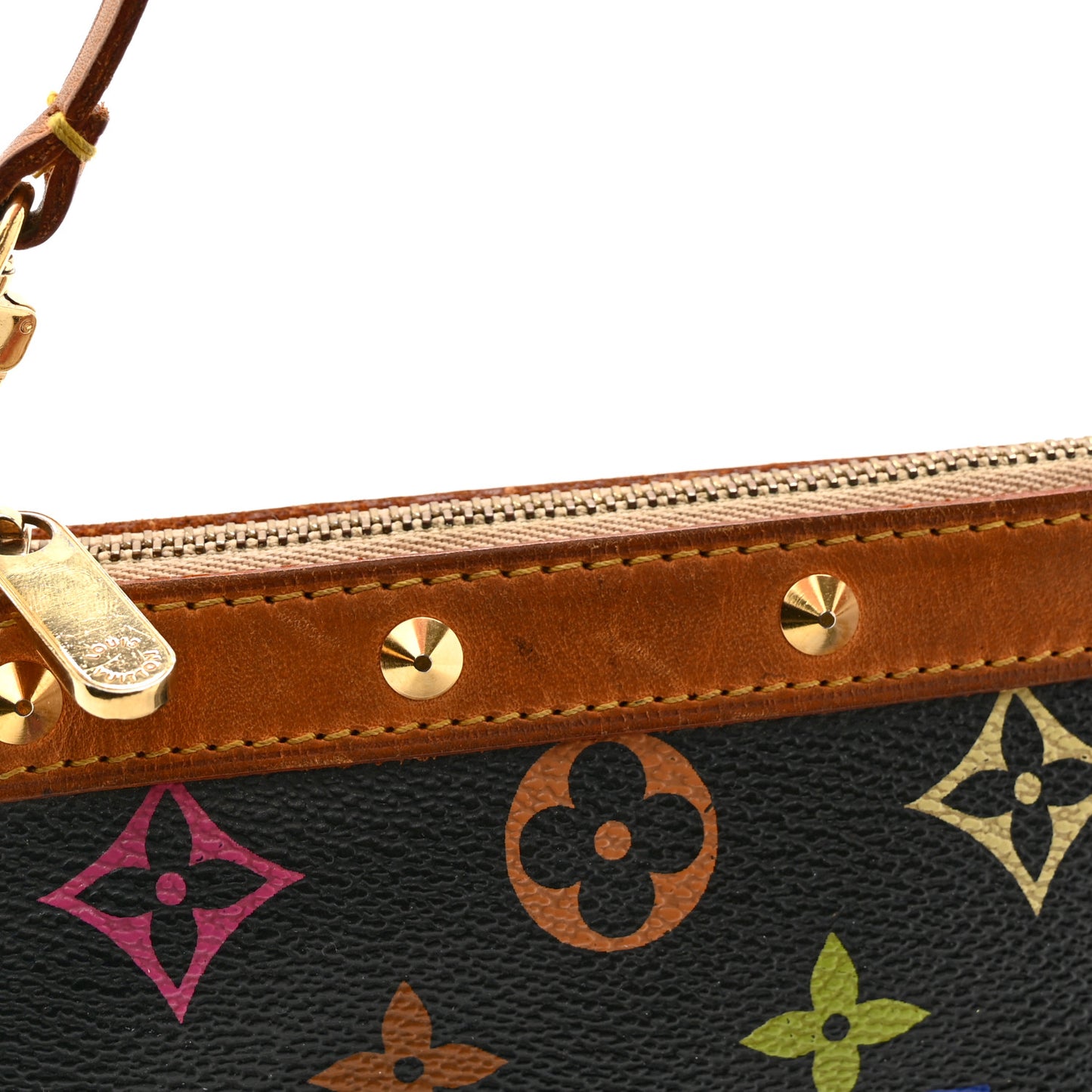 Monogram Multicolor Pochette Accessories Black