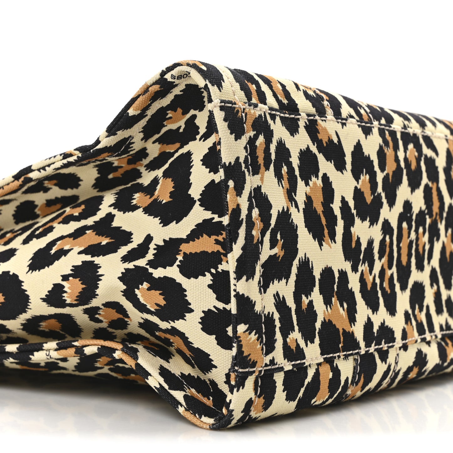 Cotton Canvas Leopard Print Large The Traveler Tote Bag