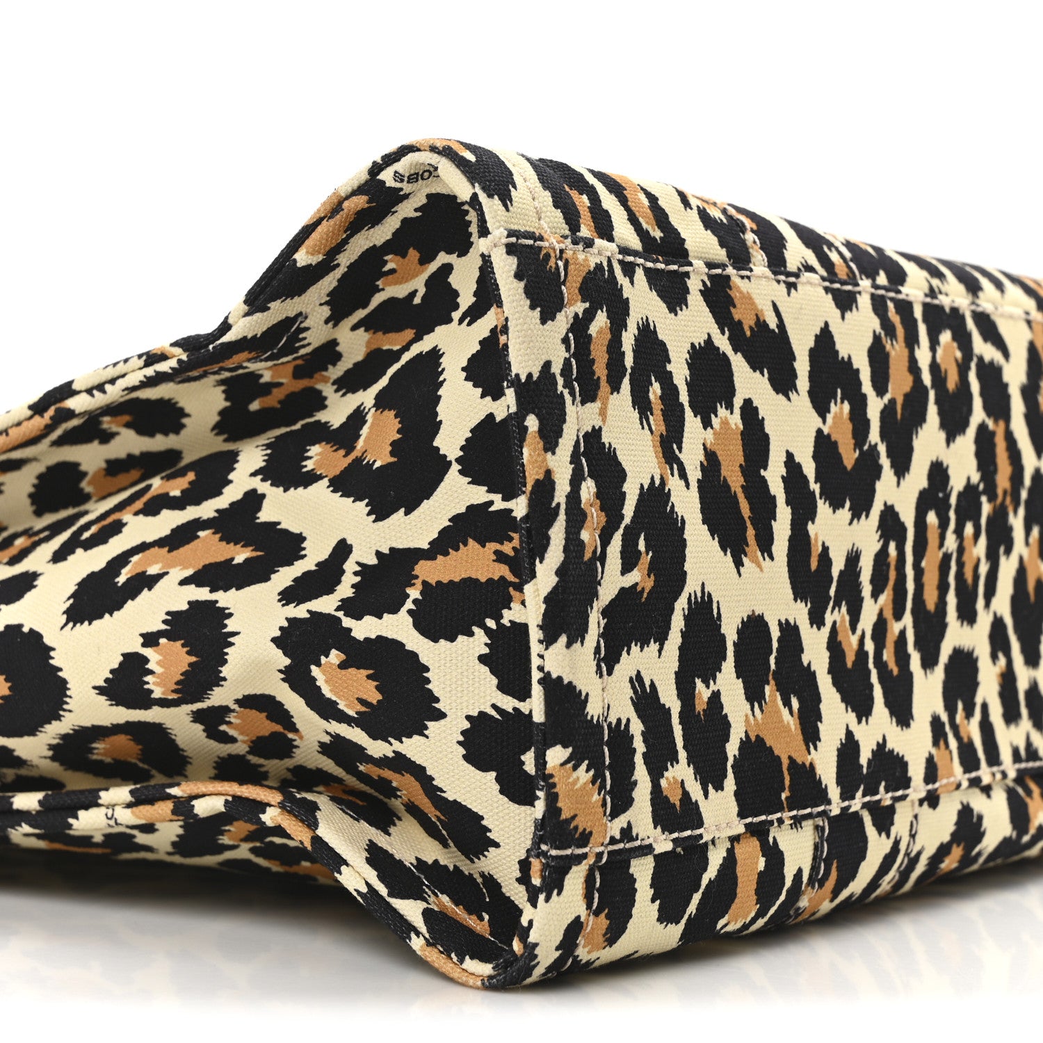 Marc Jacobs Cotton Canvas Leopard Print Large The Traveler Tote Bag 9 of 10