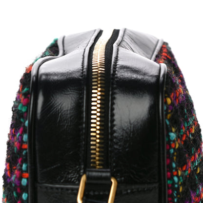 Saint Laurent Tweed Calfskin Monogram Lou Camera Bag Black 10 of 10