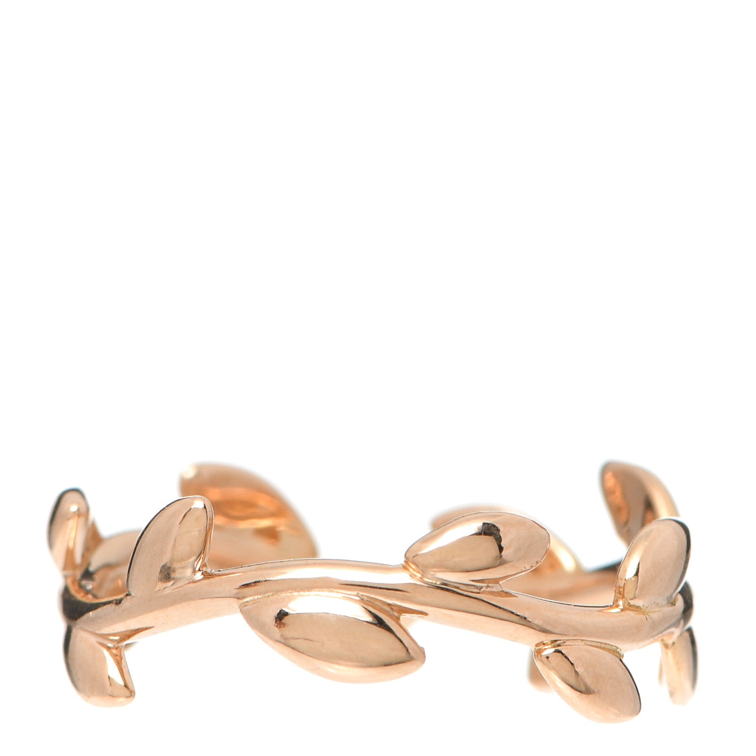 Tiffany 18K Rose Gold Narrow Paloma Picasso Olive Leaf Band Ring 52 6 1 of 5