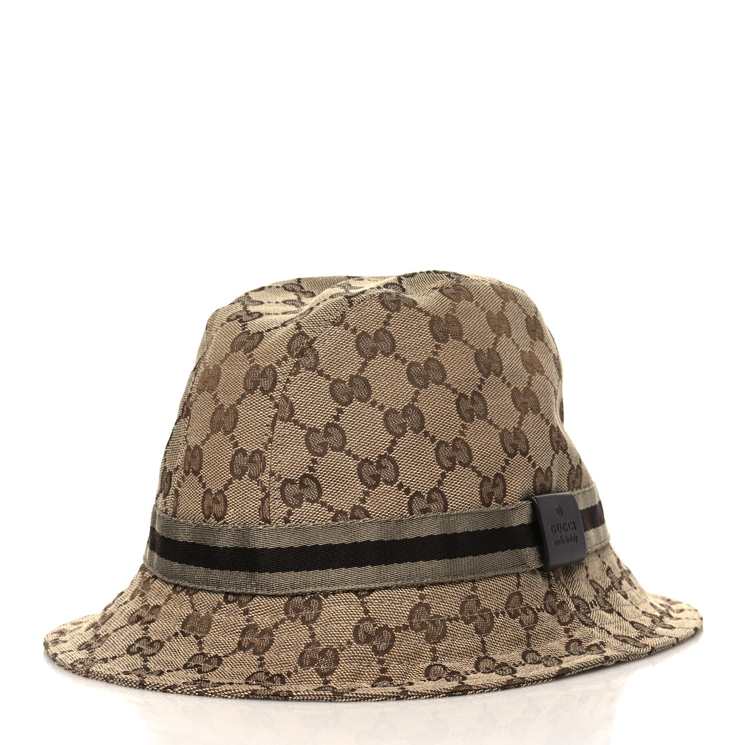 Gucci Monogram Web Bucket Hat XL Brown 3 of 7
