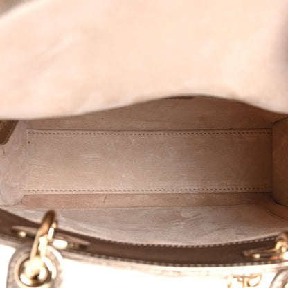 Christian Dior Metallic Calfskin Cannage Small My ABCDior Lady Dior Gold 5 of 7