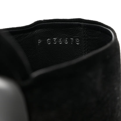 Chanel Suede Grosgrain Cap Toe Pearl Mule 40.5 Black 7 of 9