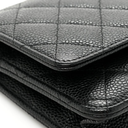 Chanel Caviar Quilted Wallet on Chain WOC Black 14 of 17