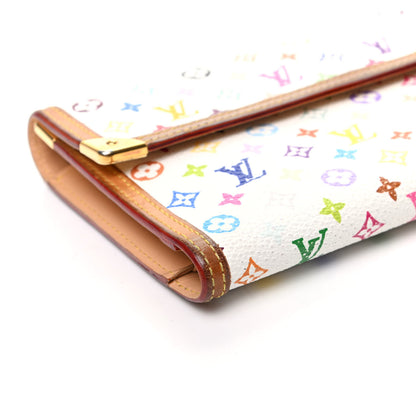 Louis Vuitton Monogram Multicolor Porte Tresor International Wallet White 7 of 8