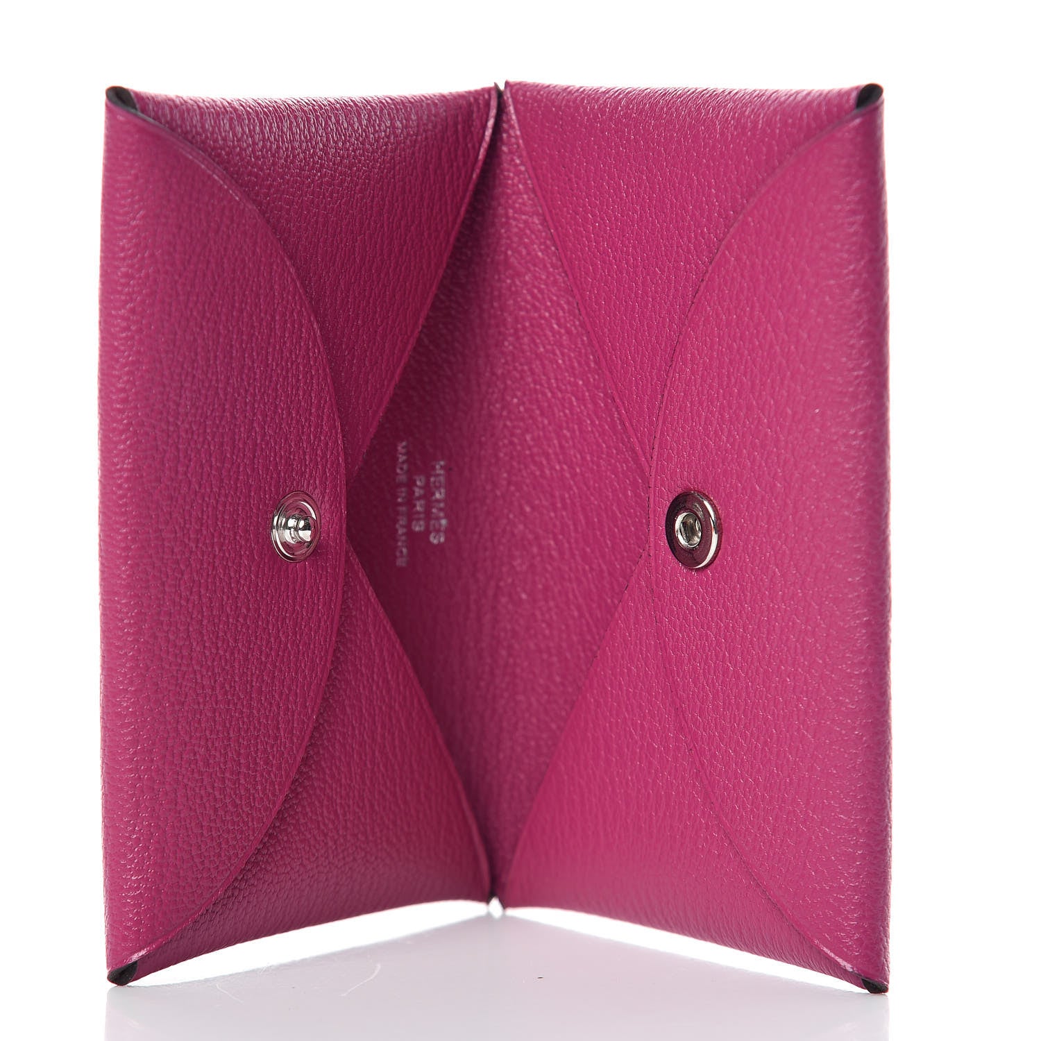 Hermes Chevre Mysore Calvi Card Case Rose Pourpre 6 of 7