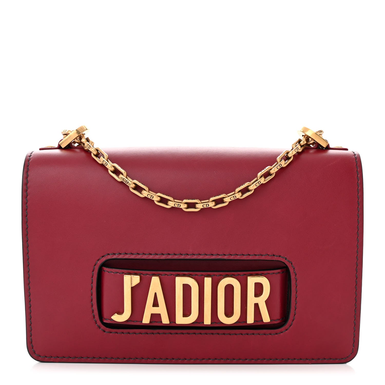 Christian Dior Calfskin J'Adior Chain Flap Bag Red 1 of 10