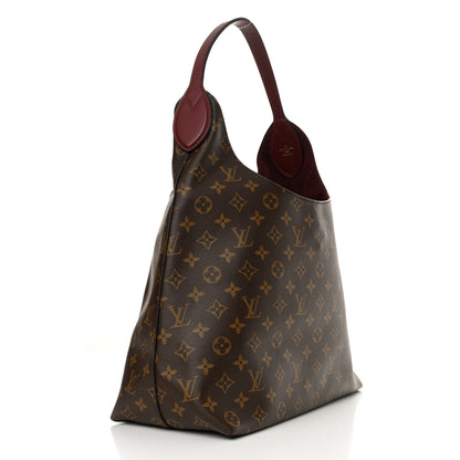 Louis Vuitton Monogram Flower Hobo Bordeaux 3 of 10