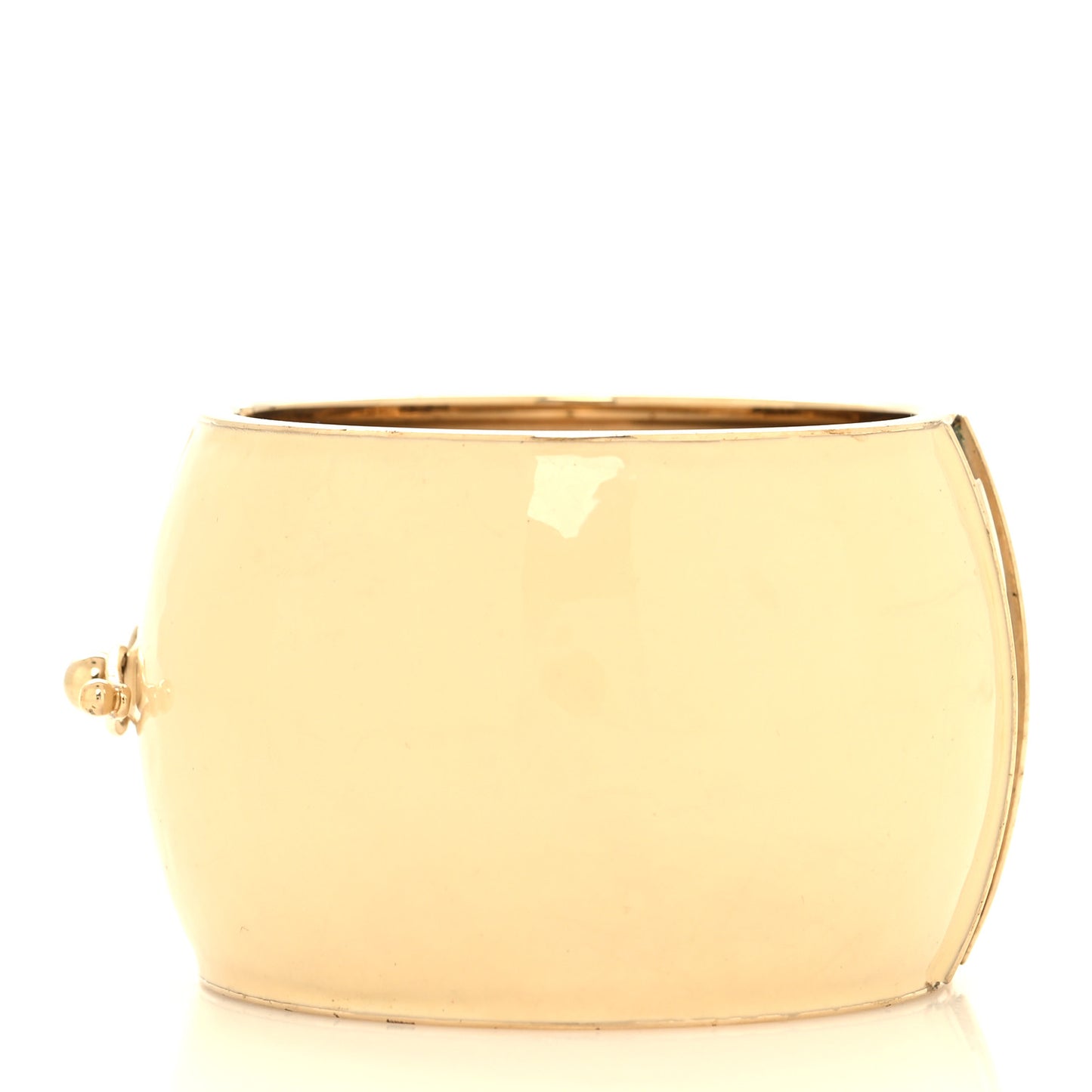 Crystal CC Cuff Bracelet Gold Multicolor