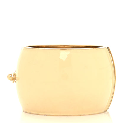 Chanel Crystal CC Cuff Bracelet Gold Multicolor 3 of 5