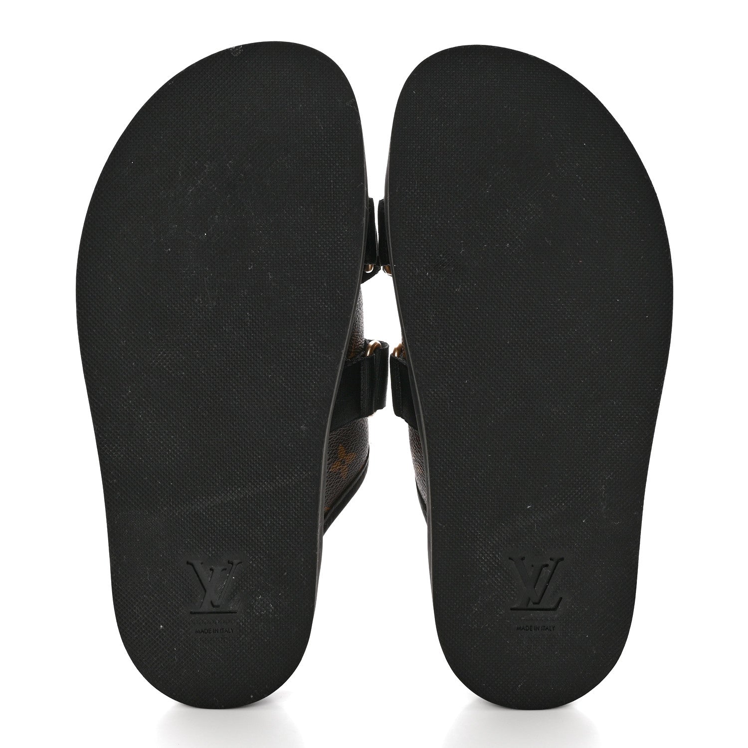 Louis Vuitton Monogram Eclipse Mens Honolulu Mules 7.5 Black 5 of 14