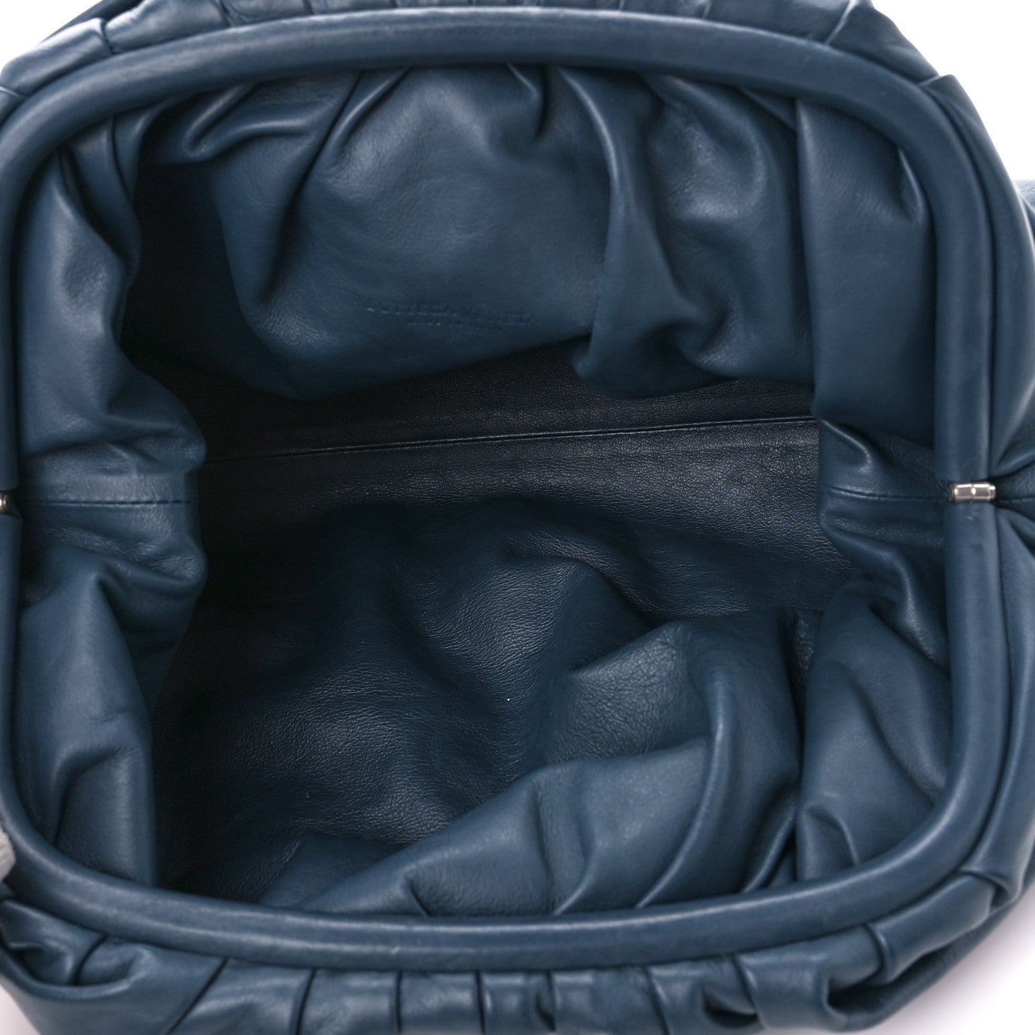 Bottega Veneta Smooth Butter Calf The Pouch Oversized Clutch Deep Blue 5 of 11