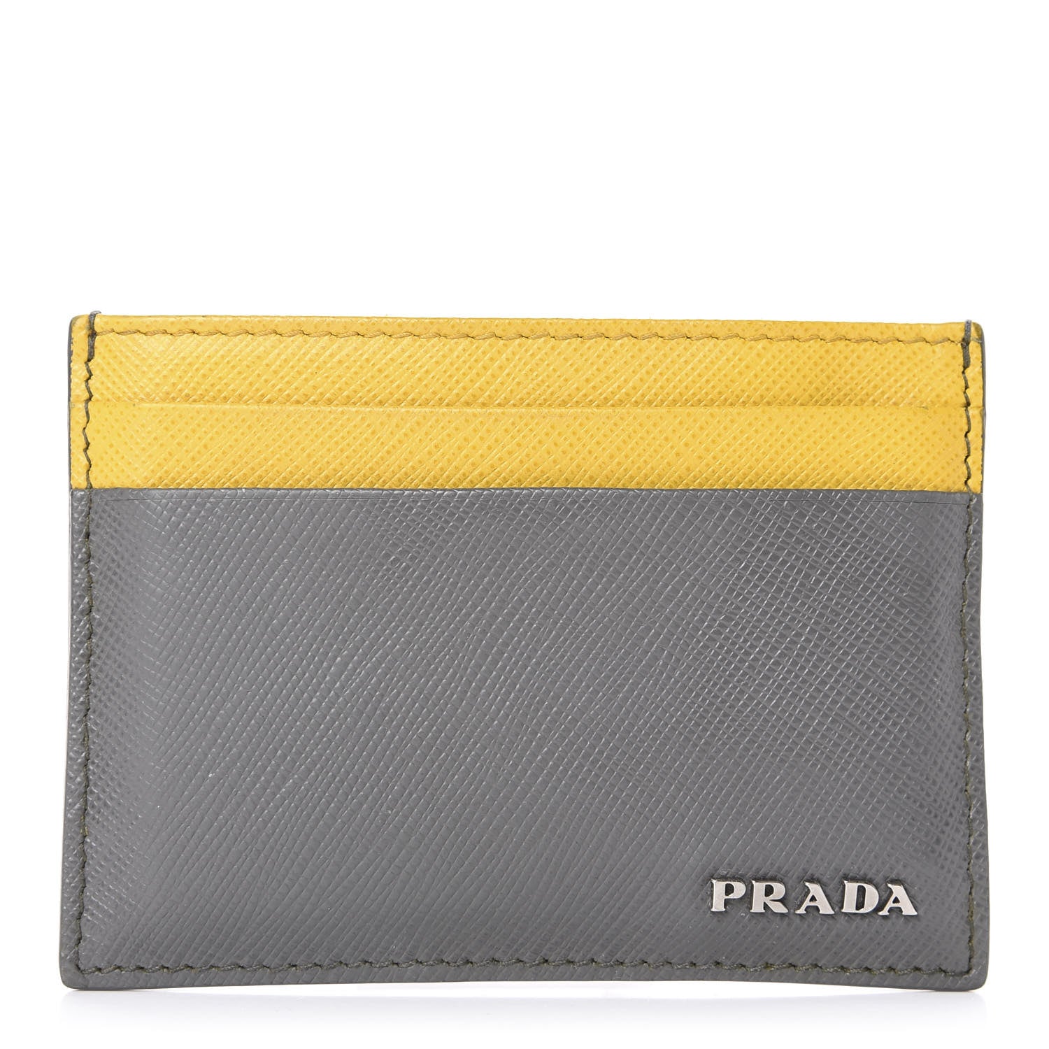 Prada Saffiano Card Holder Marmo Girasole 1 of 8
