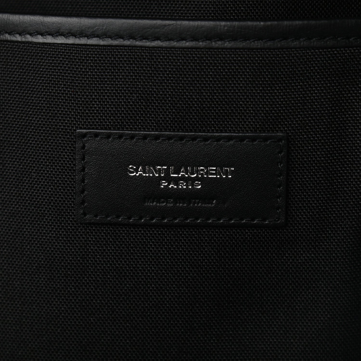 Saint Laurent Canvas Stars Print Hunting Backpack Black Silver 5 of 8
