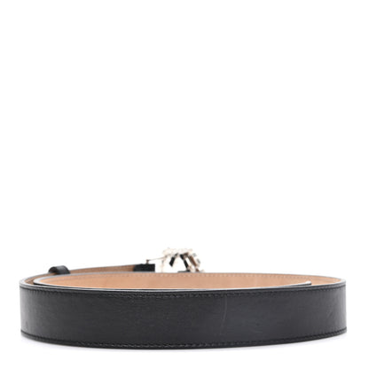 Gucci Calfskin Crystal Interlocking G Belt 80 32 Black 2 of 4
