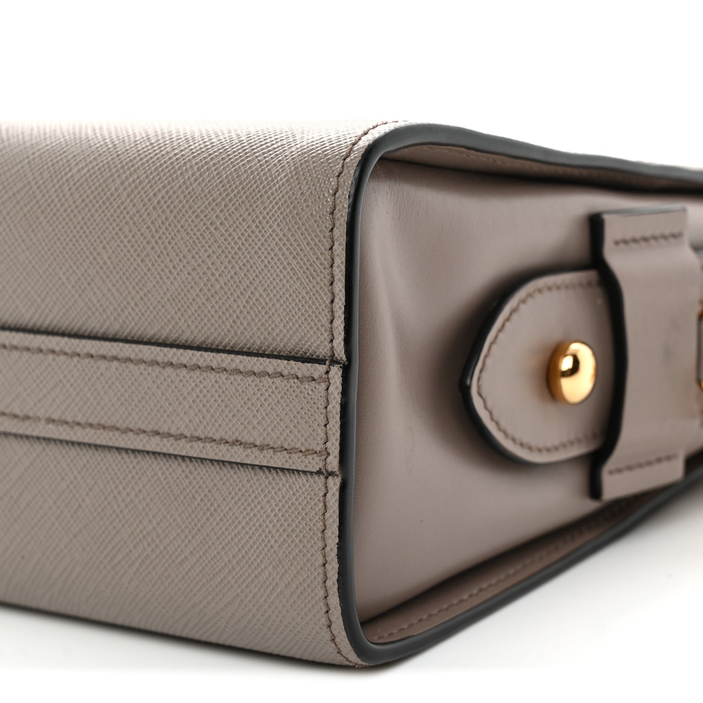 Saffiano Calfskin Esplanade Crossbody Bag Argilla
