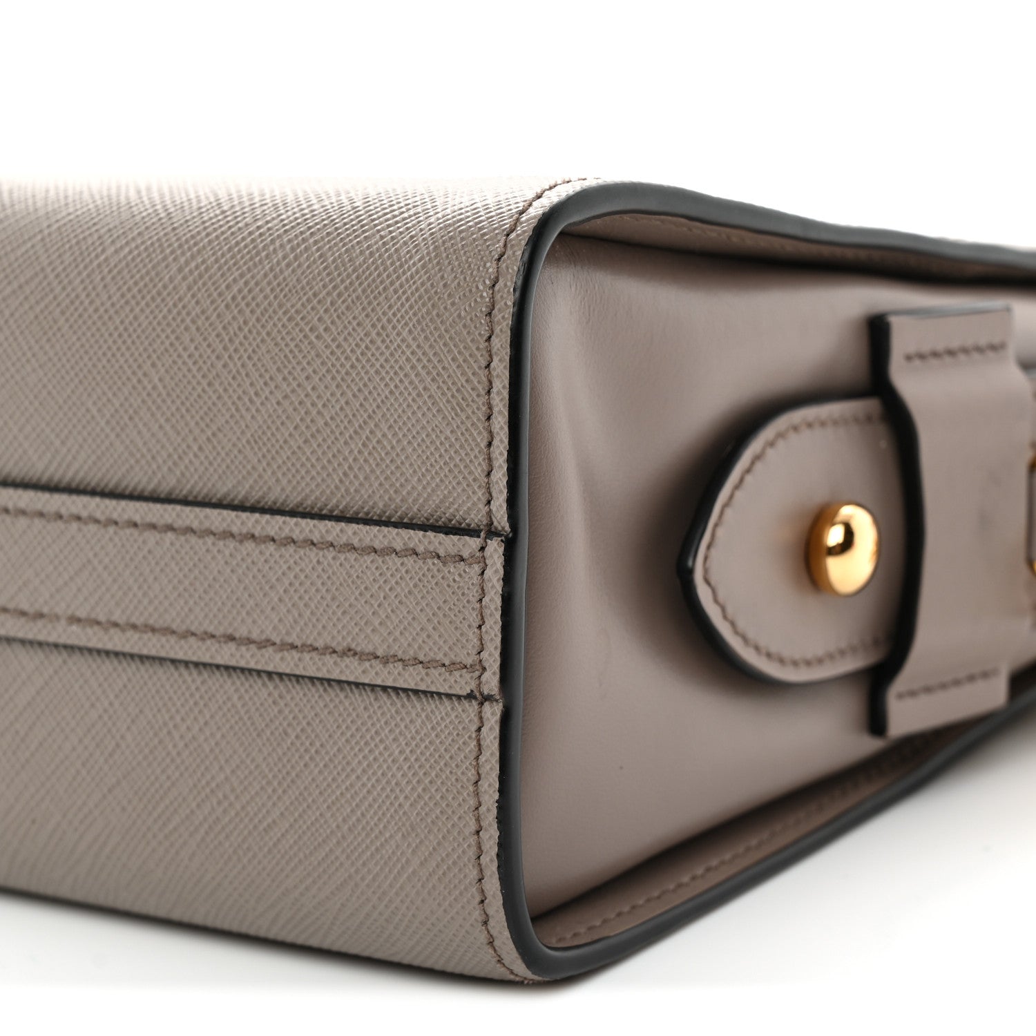 Prada Saffiano Calfskin Esplanade Crossbody Bag Argilla 10 of 10