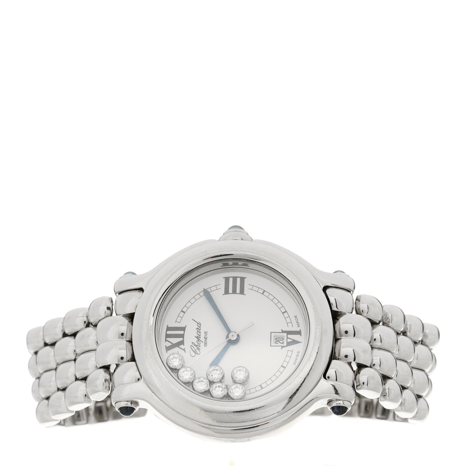 Chopard Stainless Steel 7 Diamond 32mm Happy Sport Quartz Watch 2 of 4