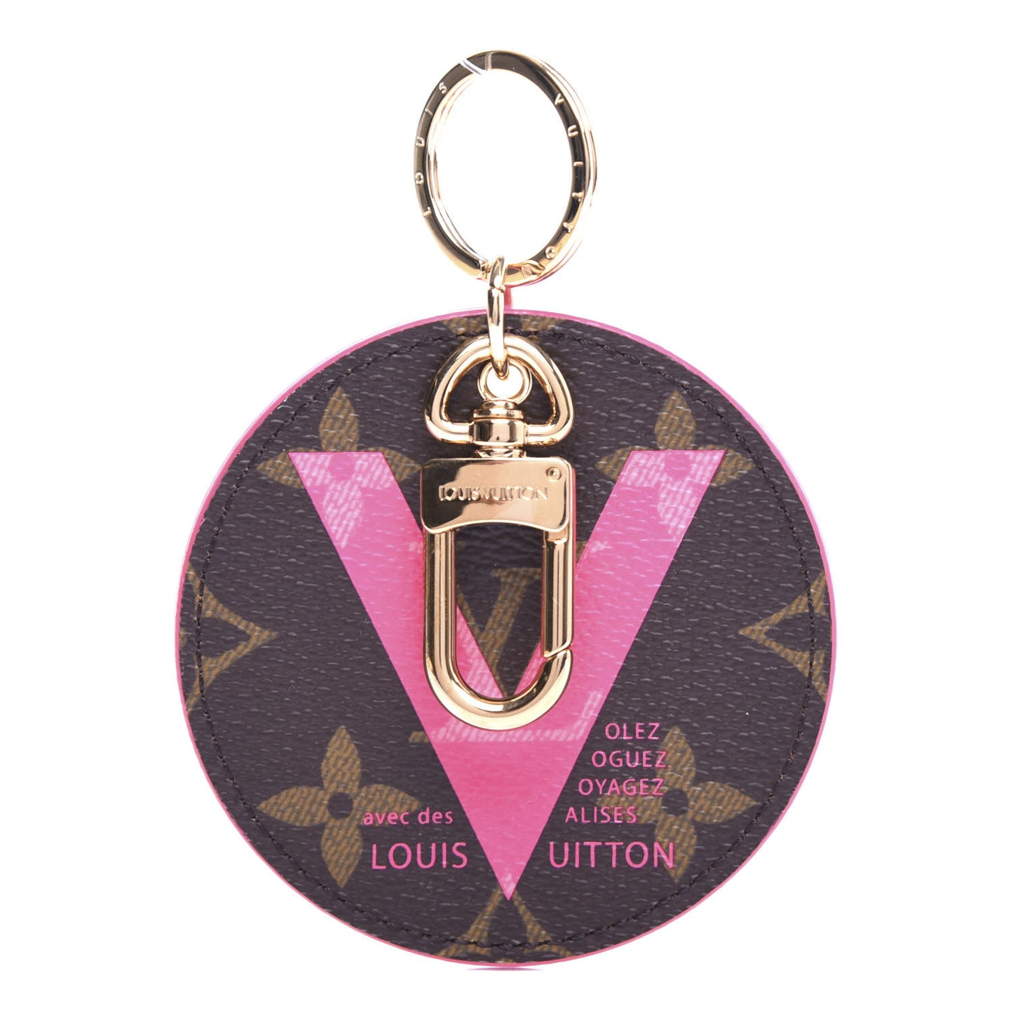Monogram Illustre V Bag Charm Key Ring Grenade