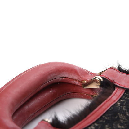 Fendi Lace Mink Pearl Mini Neve Shoulder Bag Black 9 of 9
