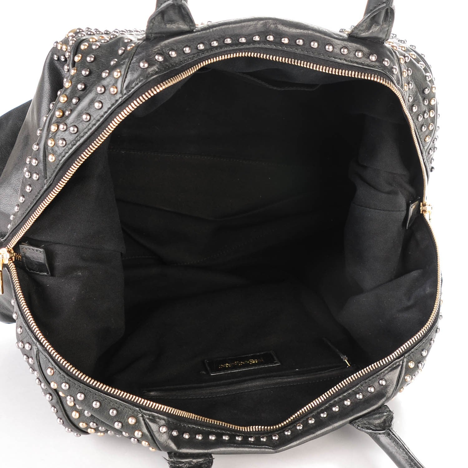 Saint Laurent Calfskin Studded Sac Y Rock Black 5 of 12