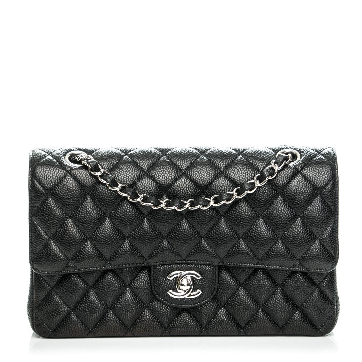 Chanel Caviar Quilted Medium Double Flap Black 1 of 8