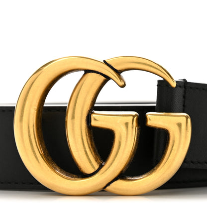 Gucci Calfskin Double G 30mm Belt 100 40 Black 6 of 8