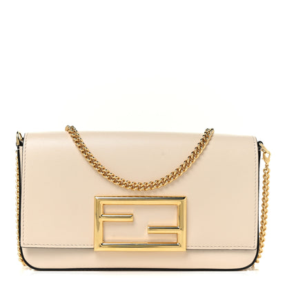 Fendi Vitello Palmellato Wallet on Chain with Pouches Camelia 1 of 13