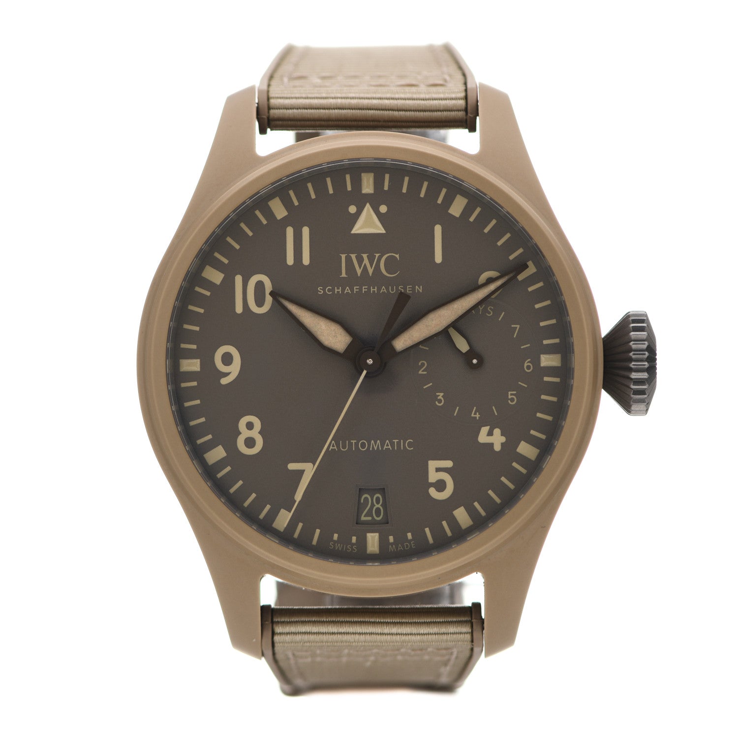 IWC Ceramic Fabric 46mm Big Pilot Top Gun Mojave Desert Edition Automatic Watch Brown IW506003 1 of 5