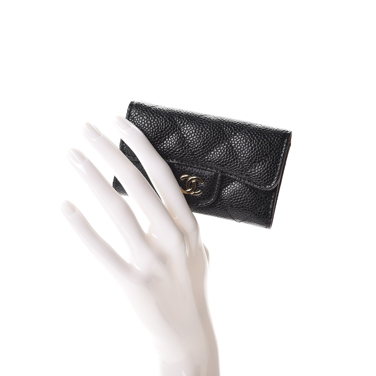 Chanel Caviar Quilted 6 Key Holder Black 2 of 9