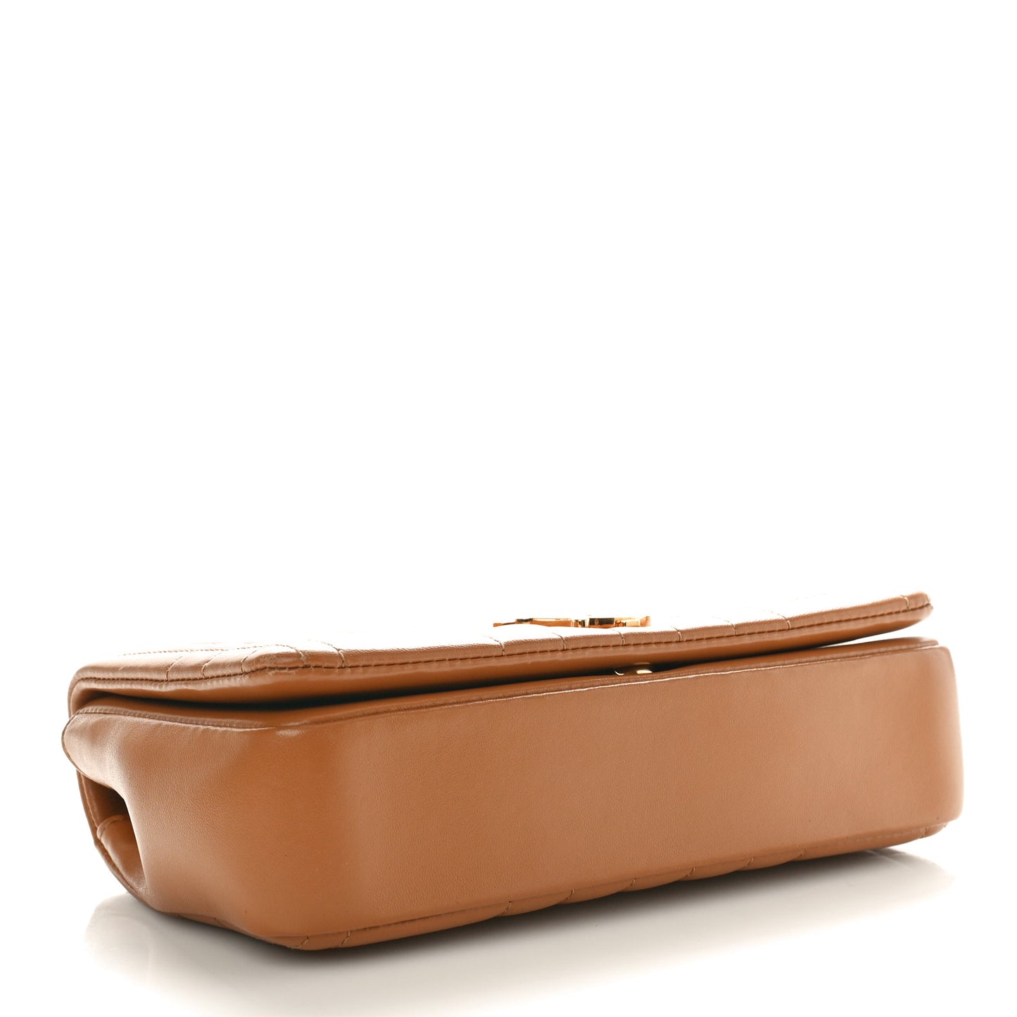 Lambskin Quilted Small Lola Bag Maple Brown