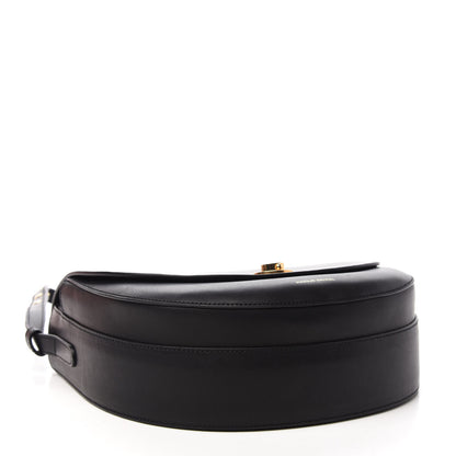 Mansur Gavriel Calfskin Saddle Crossbody Bag Black 4 of 10