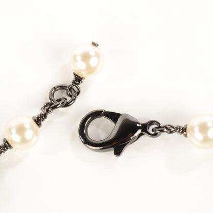 Chanel Ruthenium Beaded CC Short Necklace Black 4 of 6