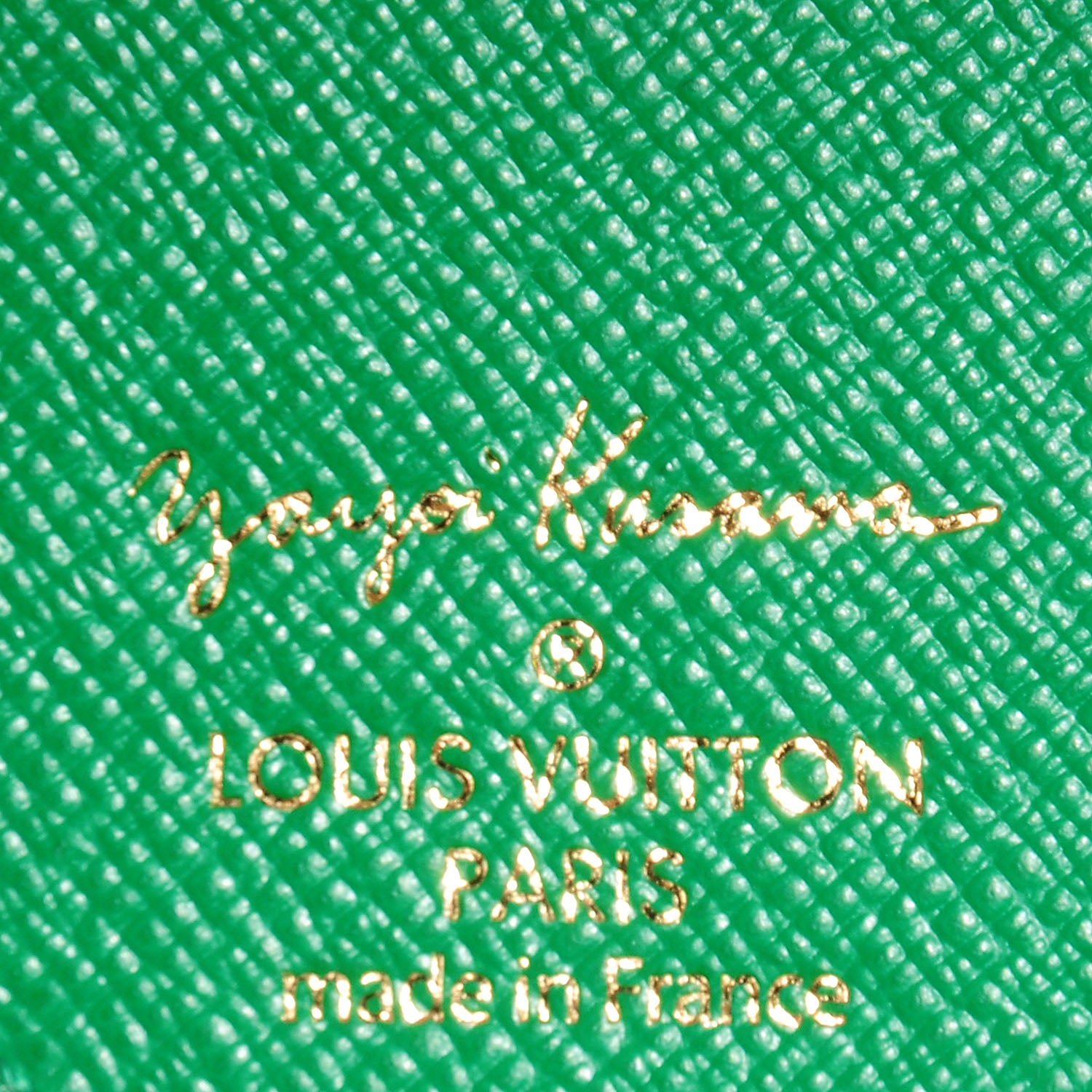 Louis Vuitton Monogram Kusama Pumpkin Dots Key Ring Green 7 of 7