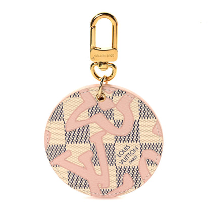 Louis Vuitton Damier Azur Tahitienne Bag Charm Key Ring 1 of 3