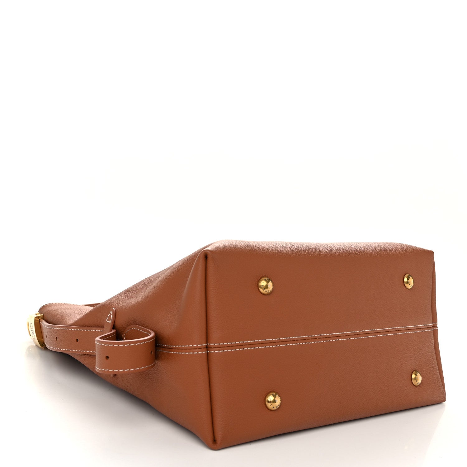 Louis Vuitton Grained Calfskin Low Key Hobo MM Cognac 5 of 10