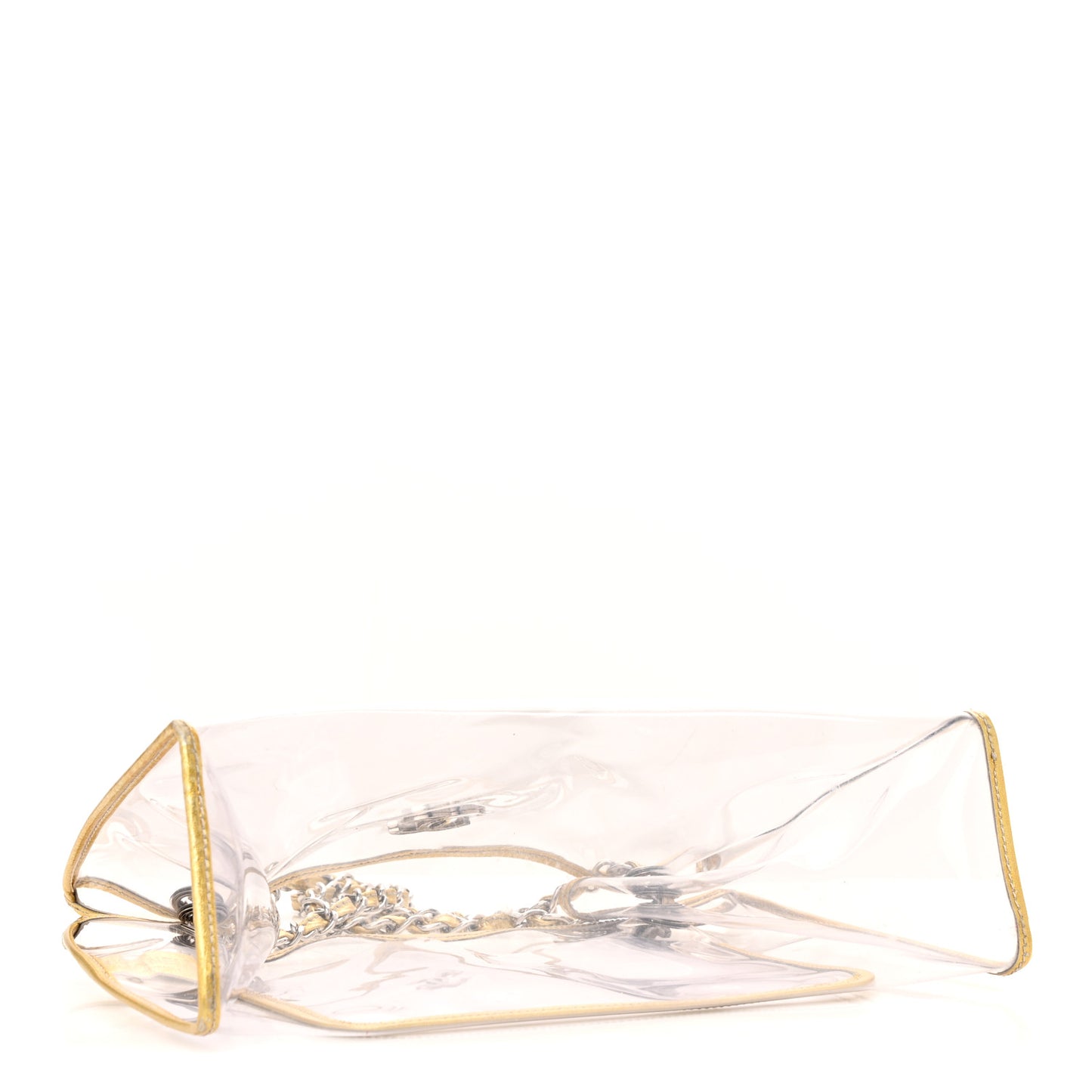 Vinyl Naked Tote Gold