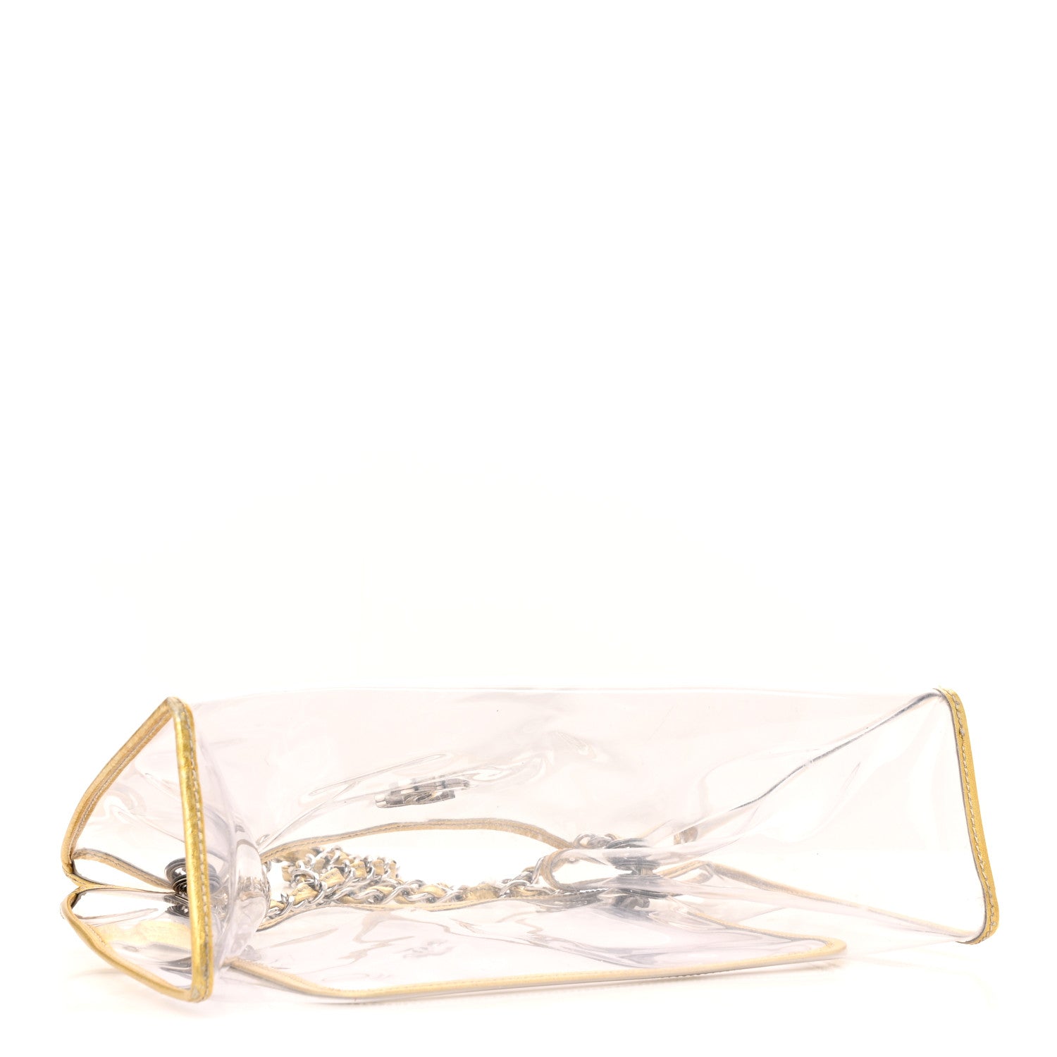 Chanel Vinyl Naked Tote Gold 4 of 14