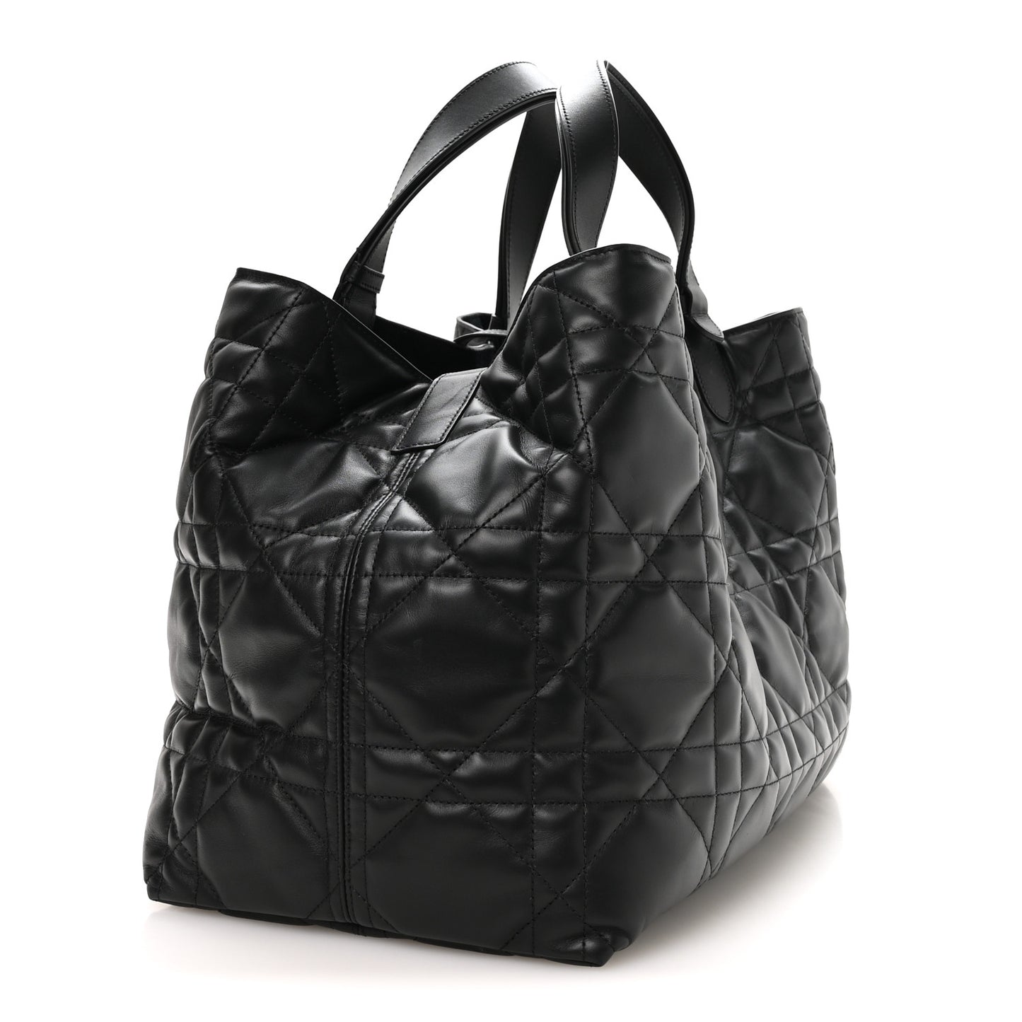 Calfskin Macrocannage Large Toujours Black