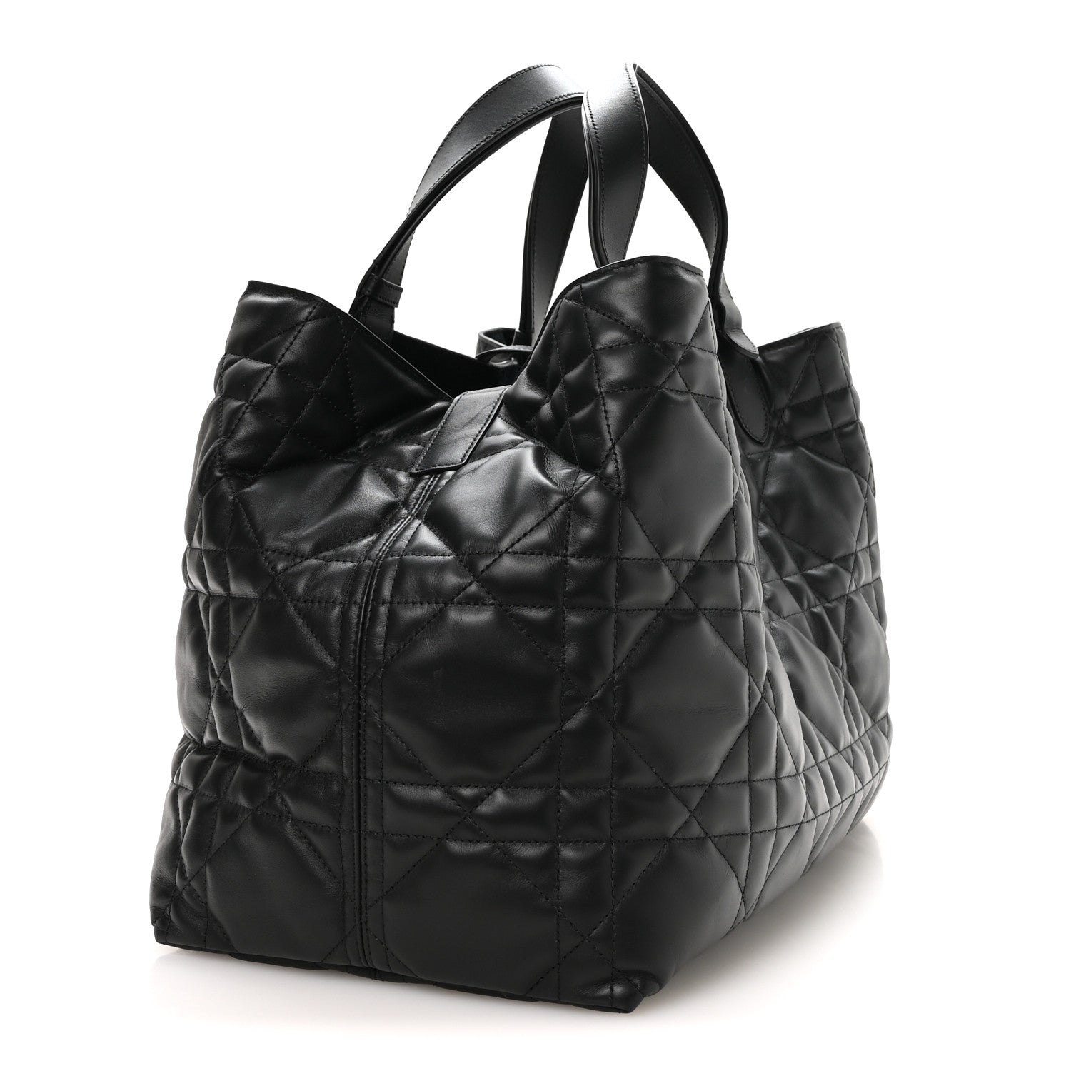 Christian Dior Calfskin Macrocannage Large Toujours Black 4 of 12