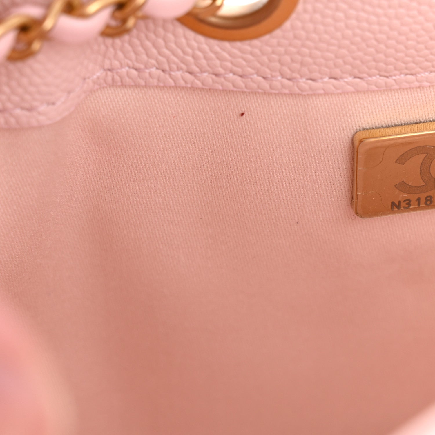 Chanel Caviar Quilted Mini Chanel 25 Handbag Light Pink 7 of 10