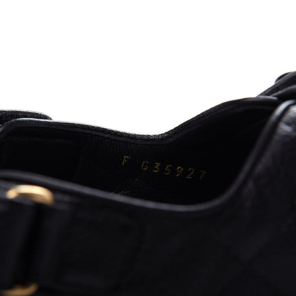 Chanel Grained Calfskin Velcro Dad Sandals 41 Black 10 of 11