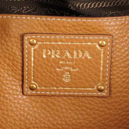 Prada Vitello Daino Side Pocket Tote Caramel 6 of 14