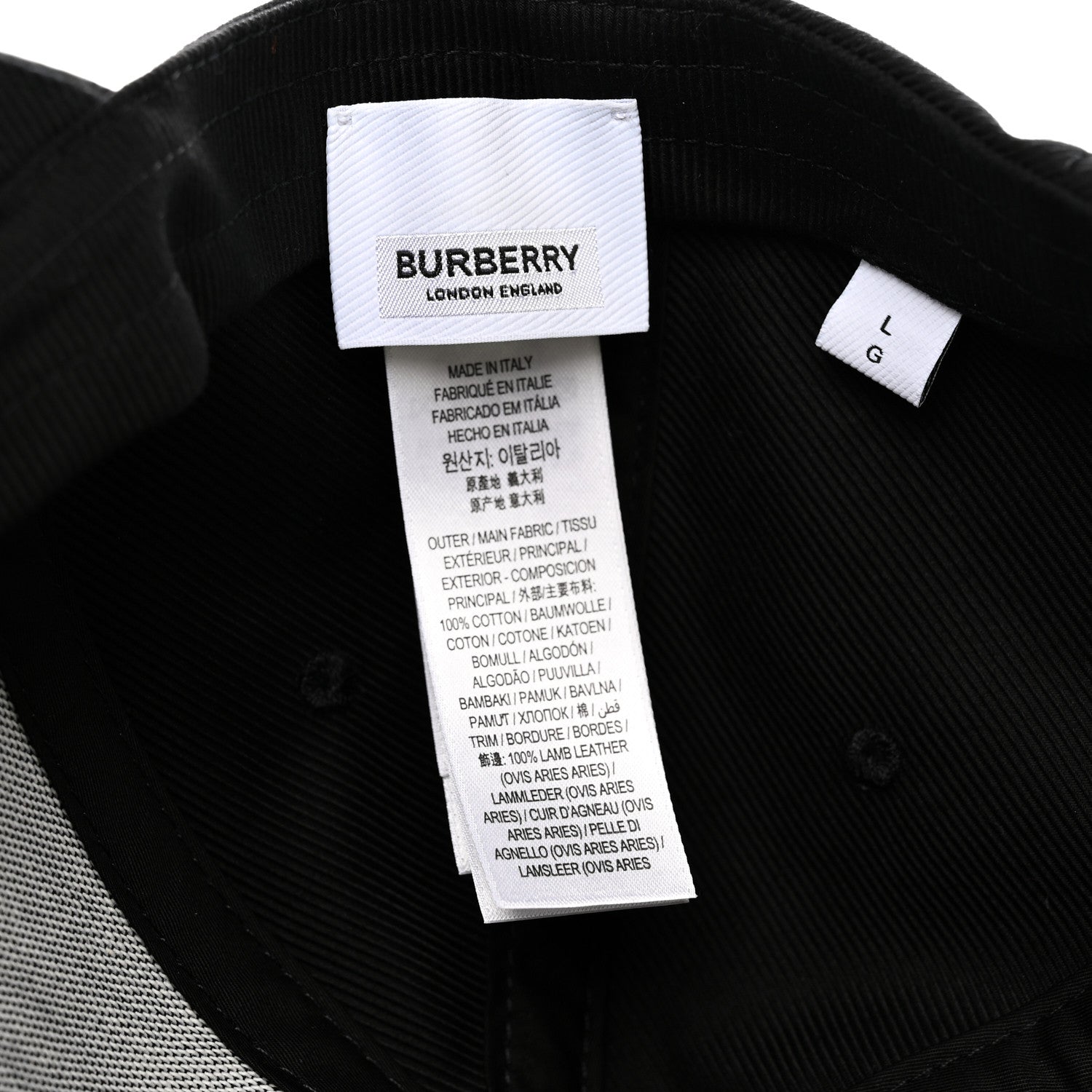 Burberry Tiger TB Monogram Baseball Hat L Black 8 of 11