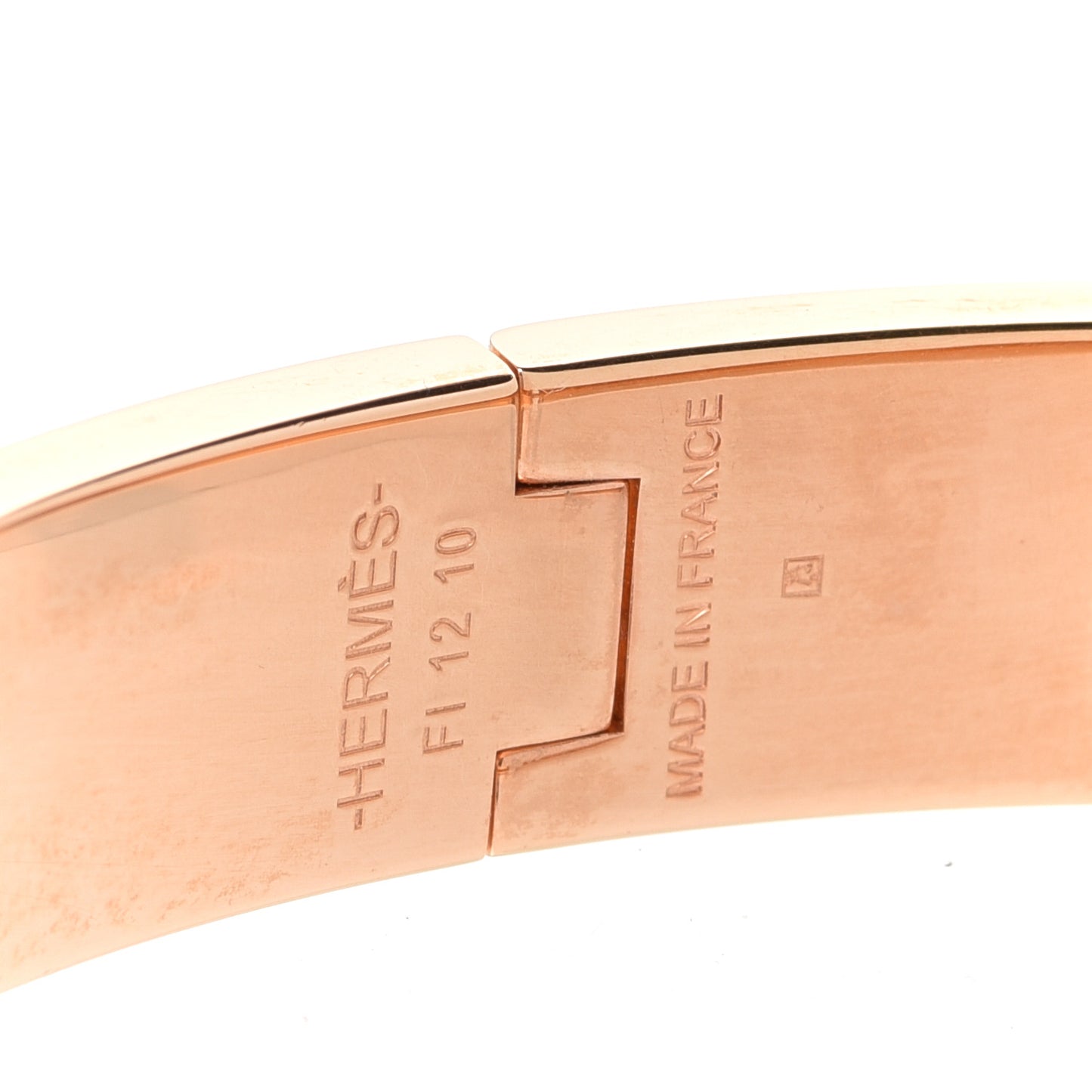 Enamel Narrow Clic Clac H Bracelet GM Rose Dragee
