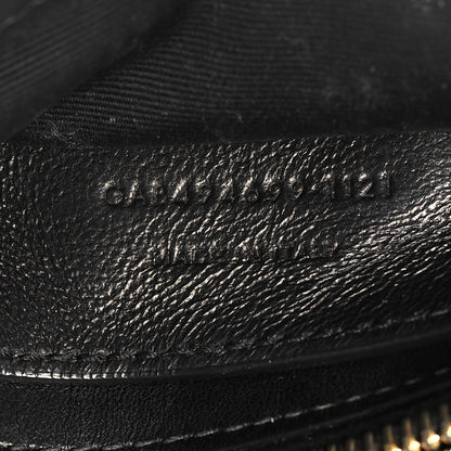 Saint Laurent Calfskin Y Quilted Monogram Small Loulou Chain Satchel Black 7 of 12