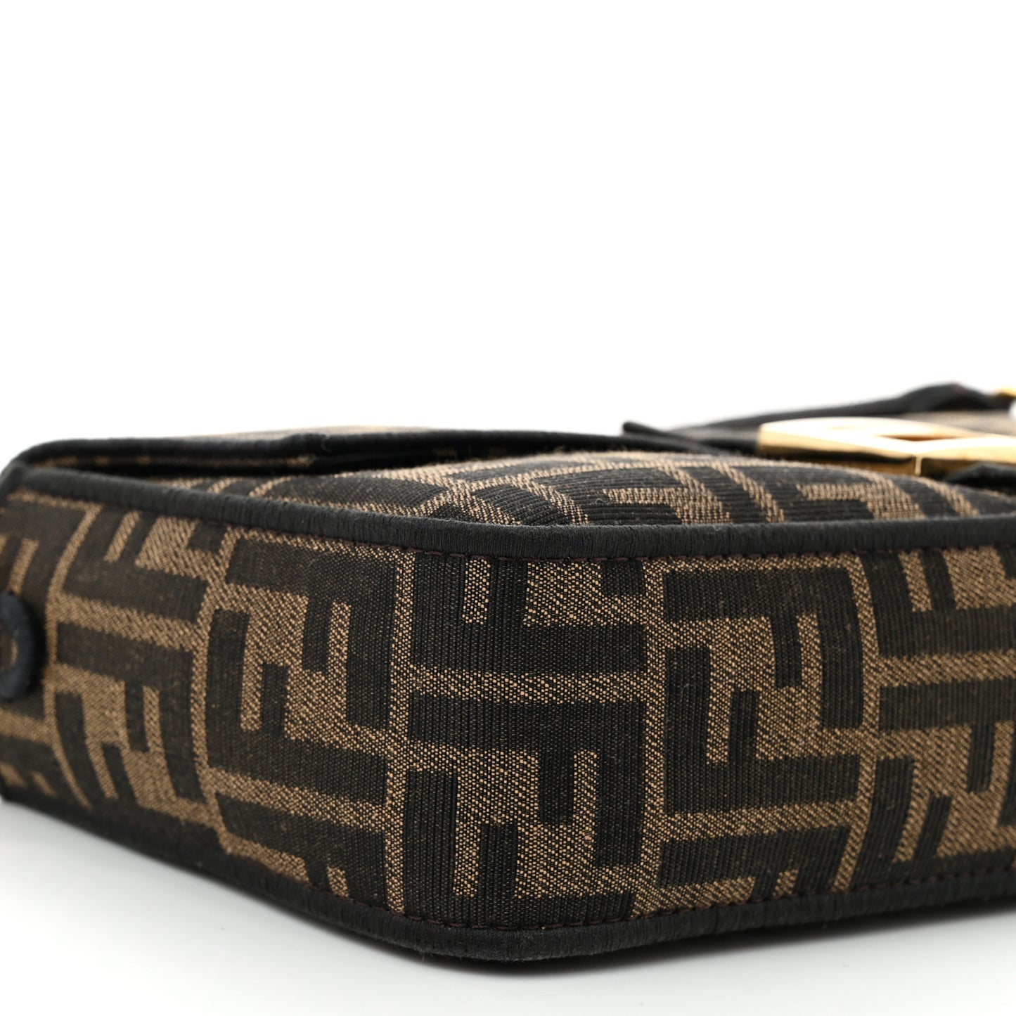 Fabric Jacquard FF 1974 Medium Baguette Tobacco Moro Black